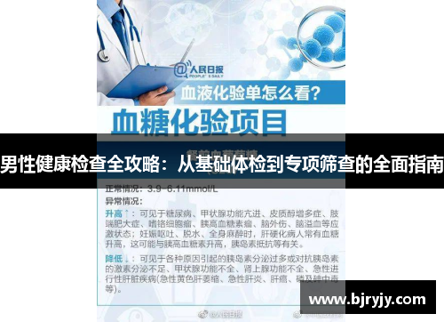 男性健康检查全攻略：从基础体检到专项筛查的全面指南
